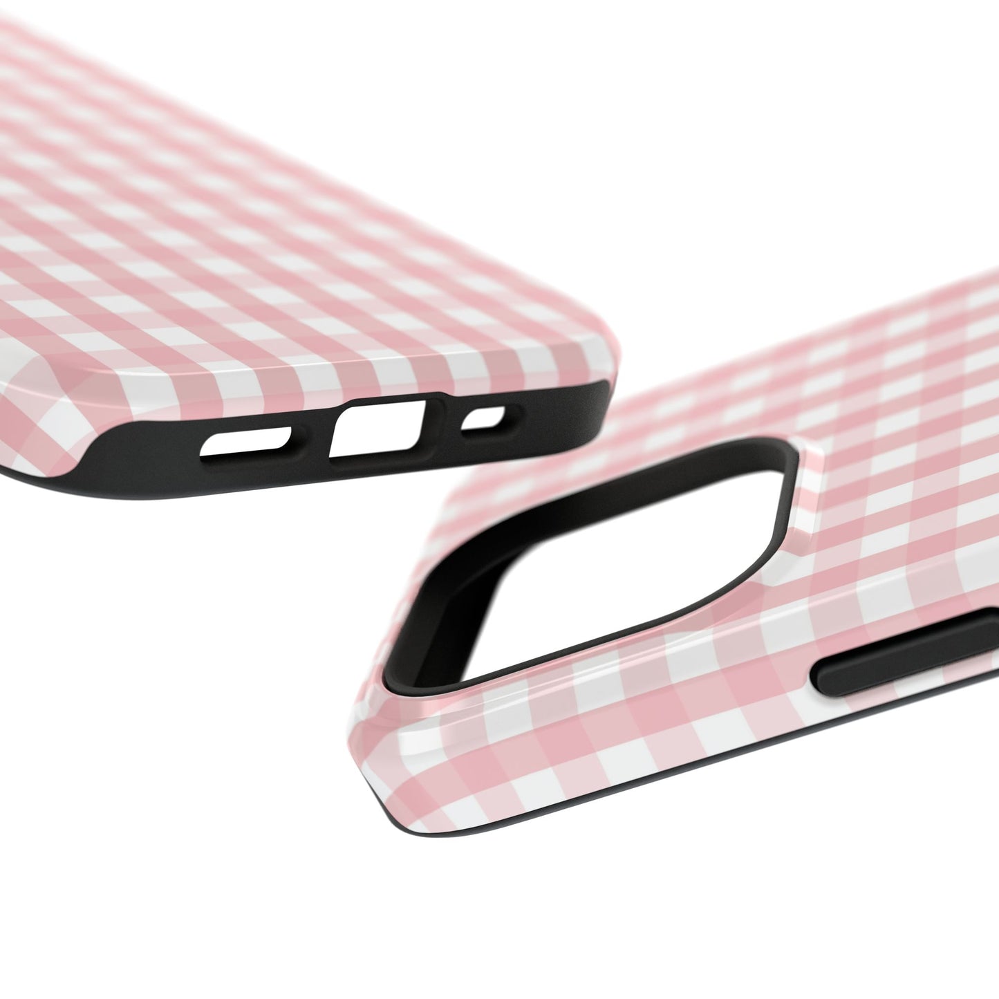 Impact-Resistant Cases -Pink Gingham