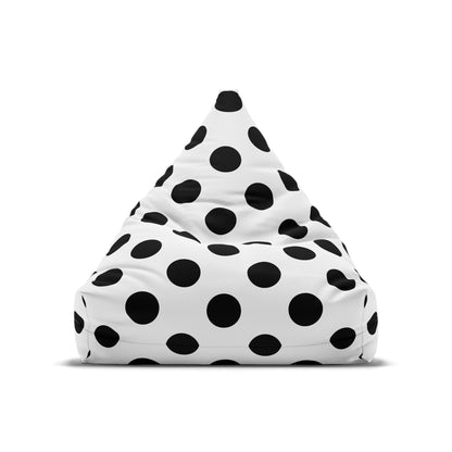 Black and White Polka Dot Bean Bag Chair Cover