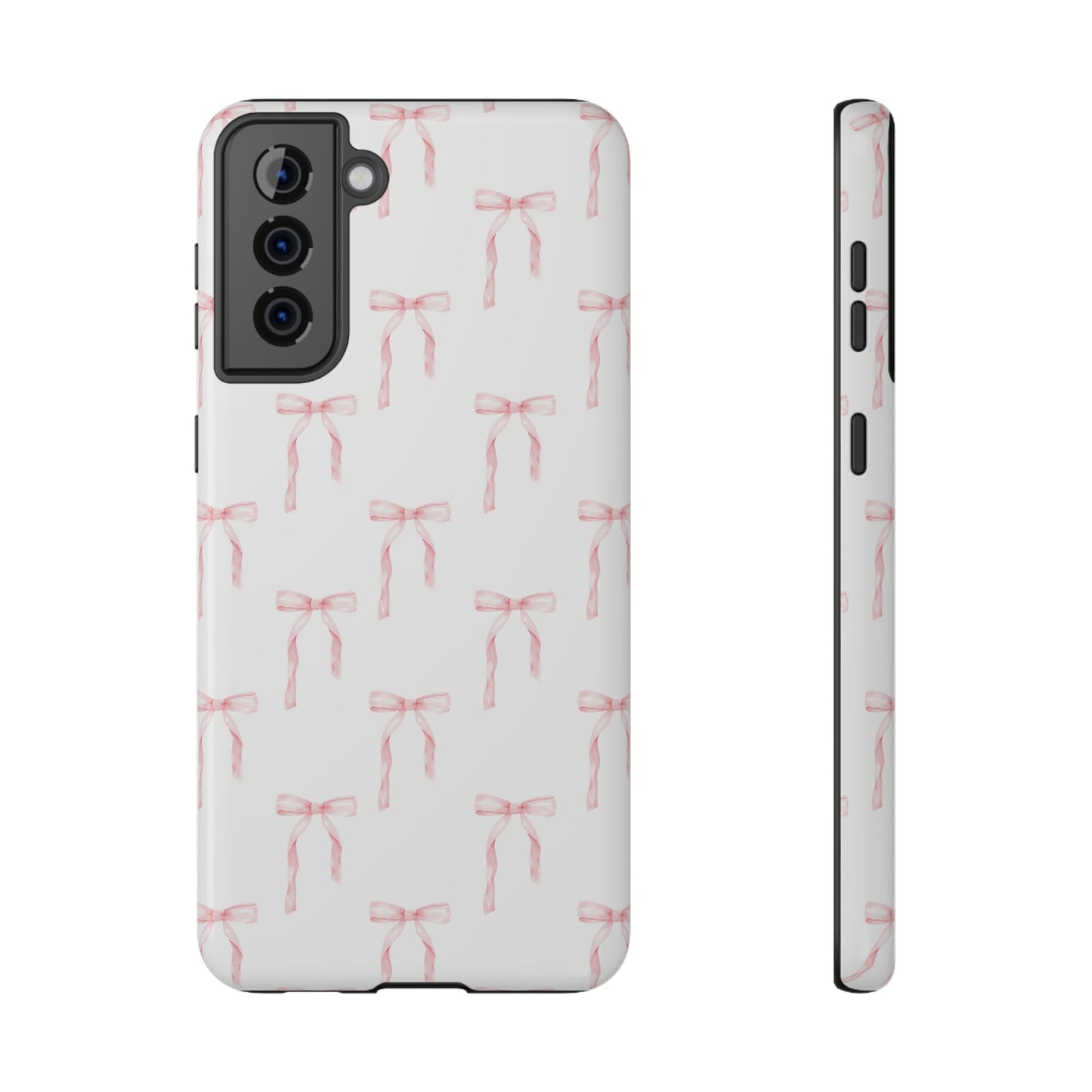 Watercolor Coquette Pink Bows Impact-Resistant Phone Case