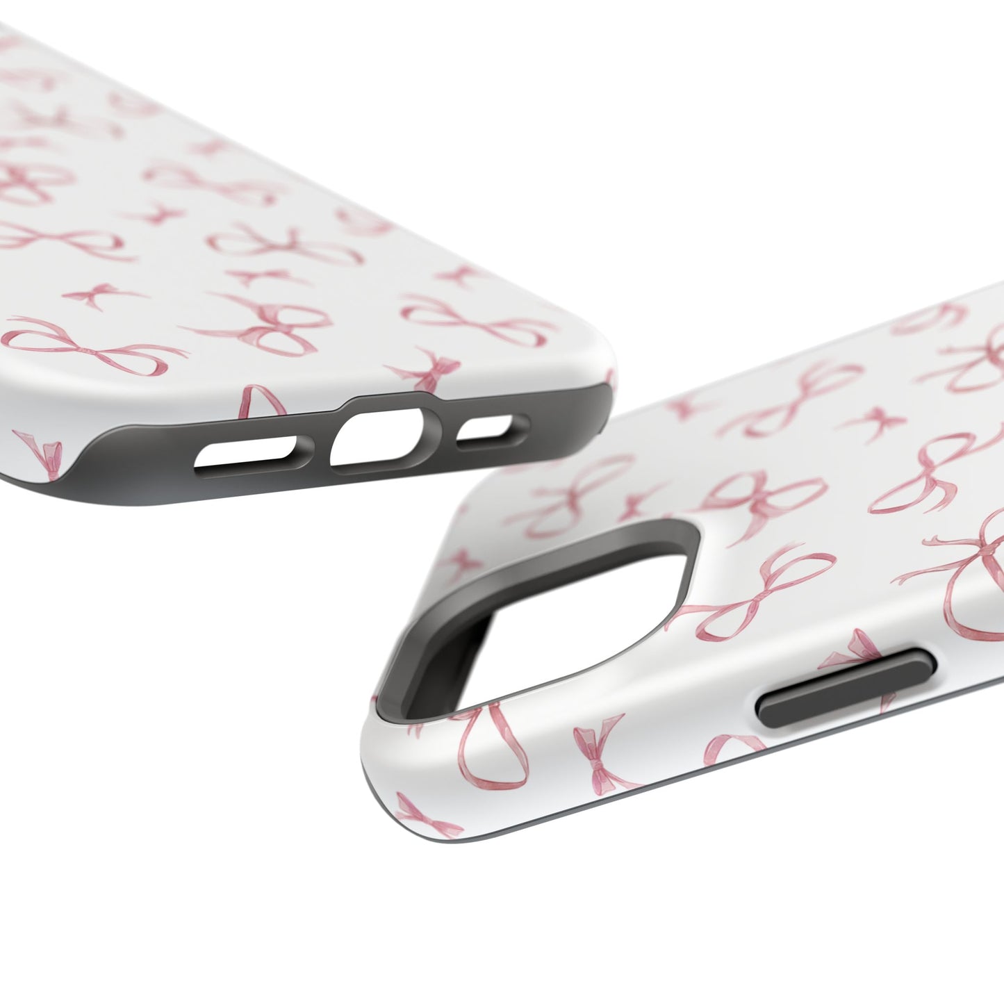 Impact-Resistant Phone Case - Coquette Bows Pink