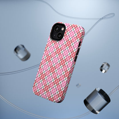 Impact-Resistant Phone Case - Valentine Plaid