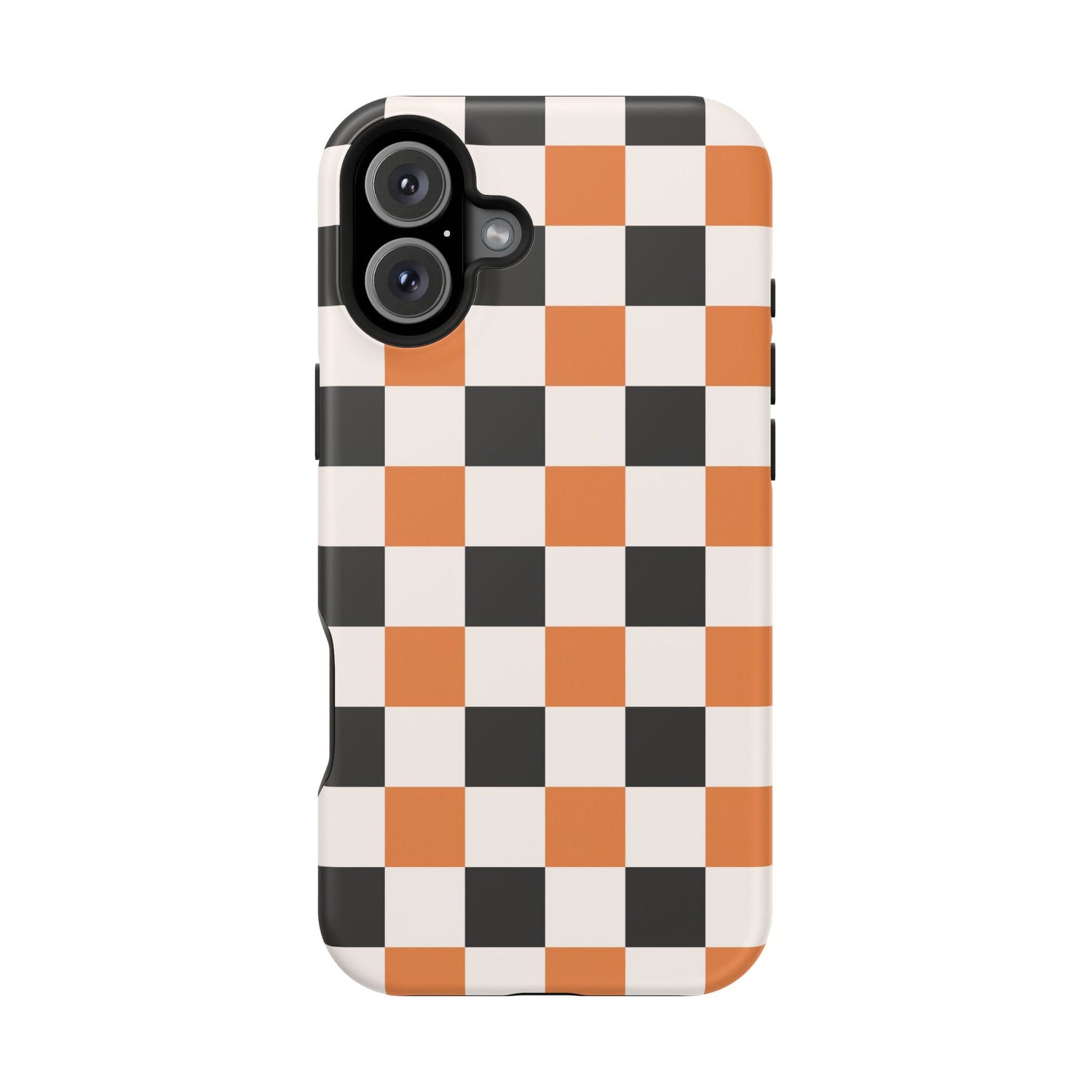 Trendy Halloween Checkerboard Phone Case | Impact-Resistant, iPhone, Samsung