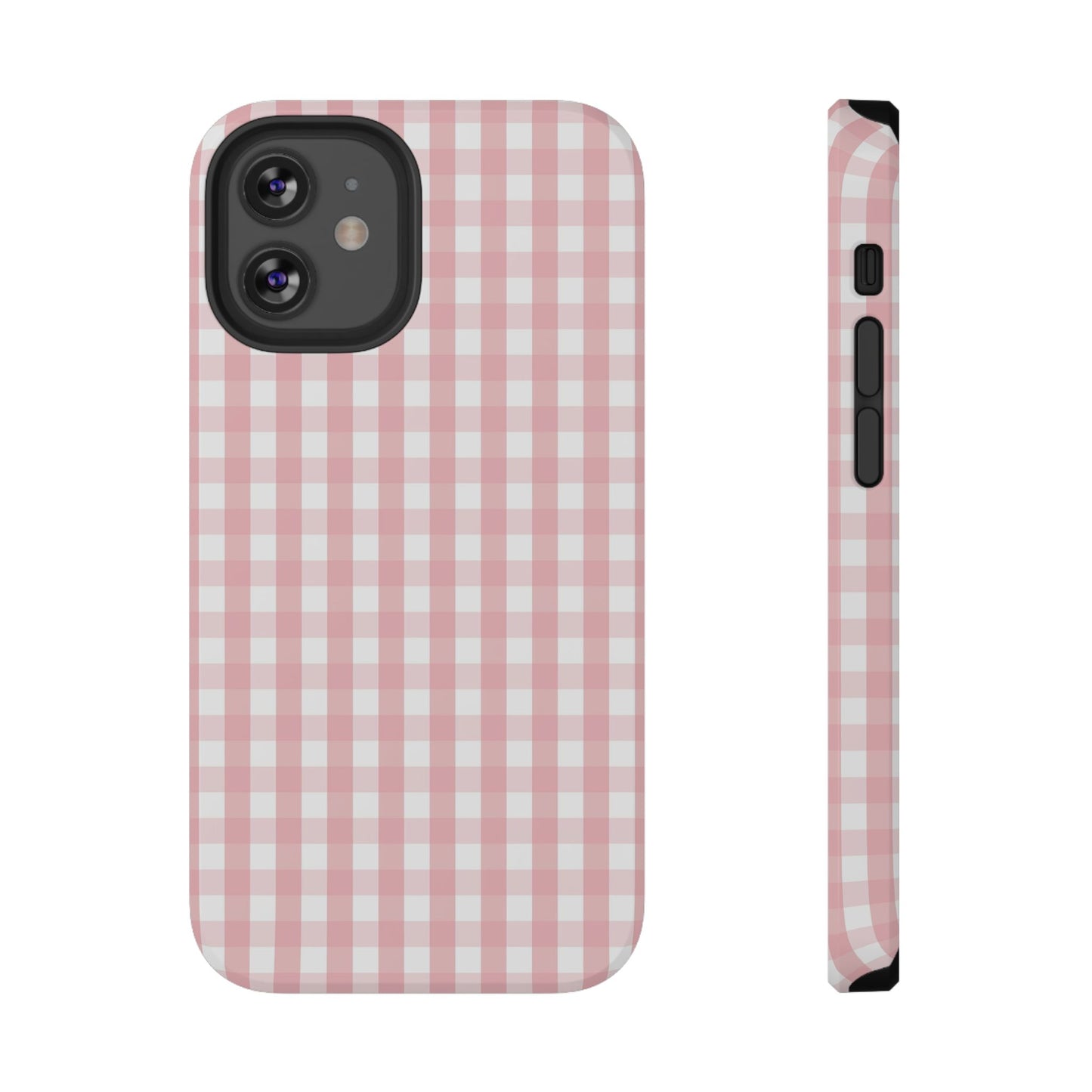 Impact-Resistant Cases -Pink Gingham