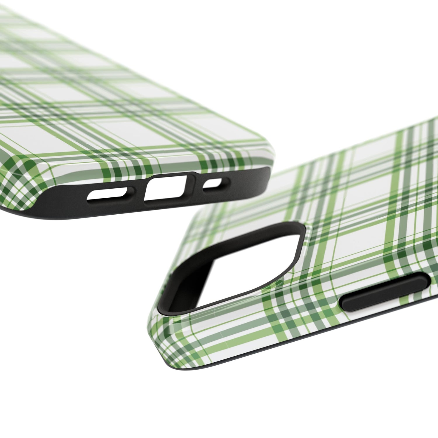 Impact-Resistant Phone Case -St. Patrick's Day Plaid