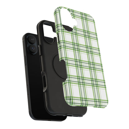 Impact-Resistant Phone Case -St. Patrick's Day Plaid