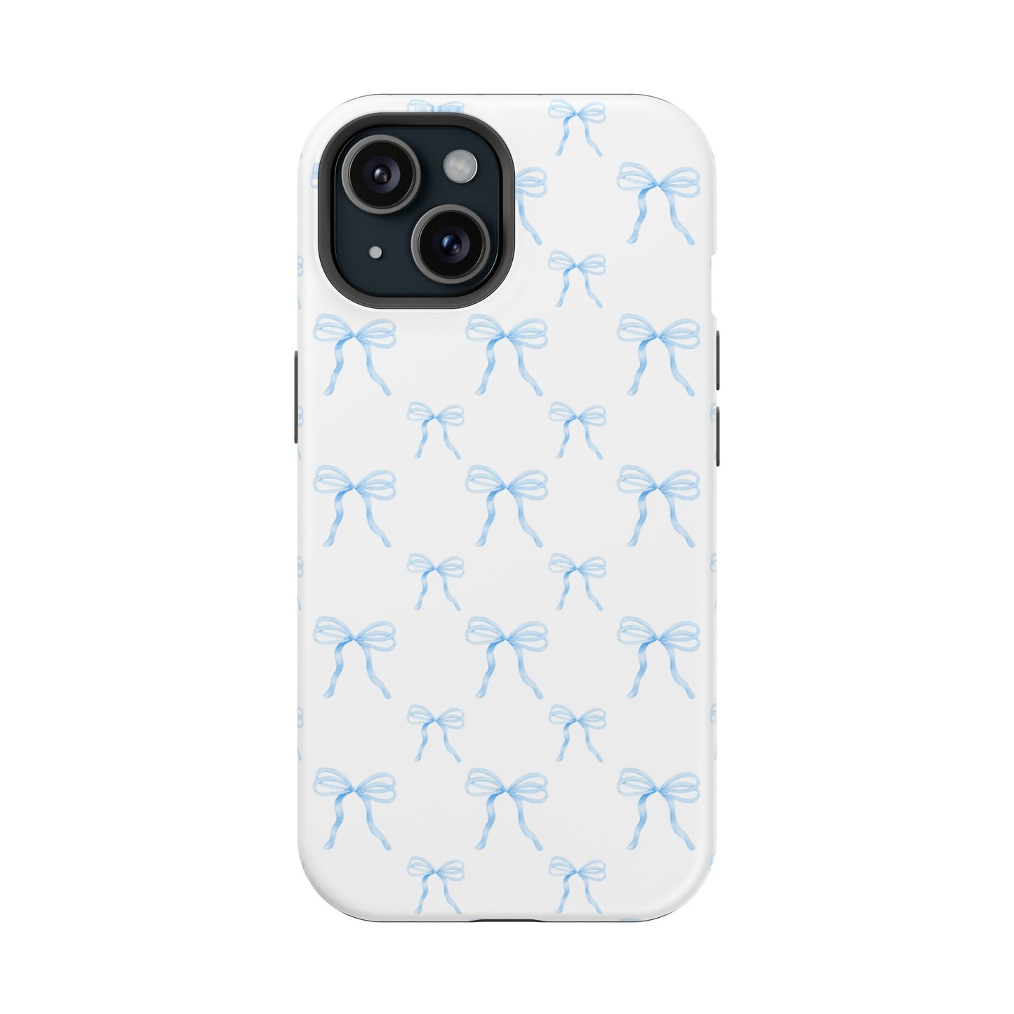 Coquette Blue Bows Impact-Resistant Phone Cases