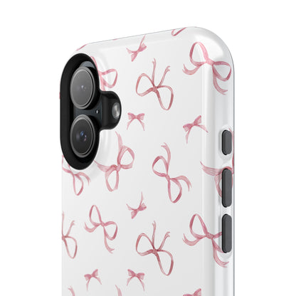 Impact-Resistant Phone Case - Coquette Bows Pink