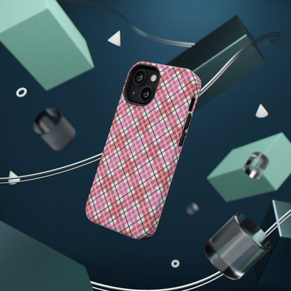 Impact-Resistant Phone Case - Valentine Plaid