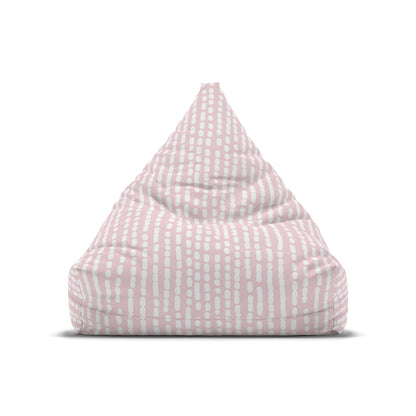 Girls Pink White Striped Bean Bag Chair Cover