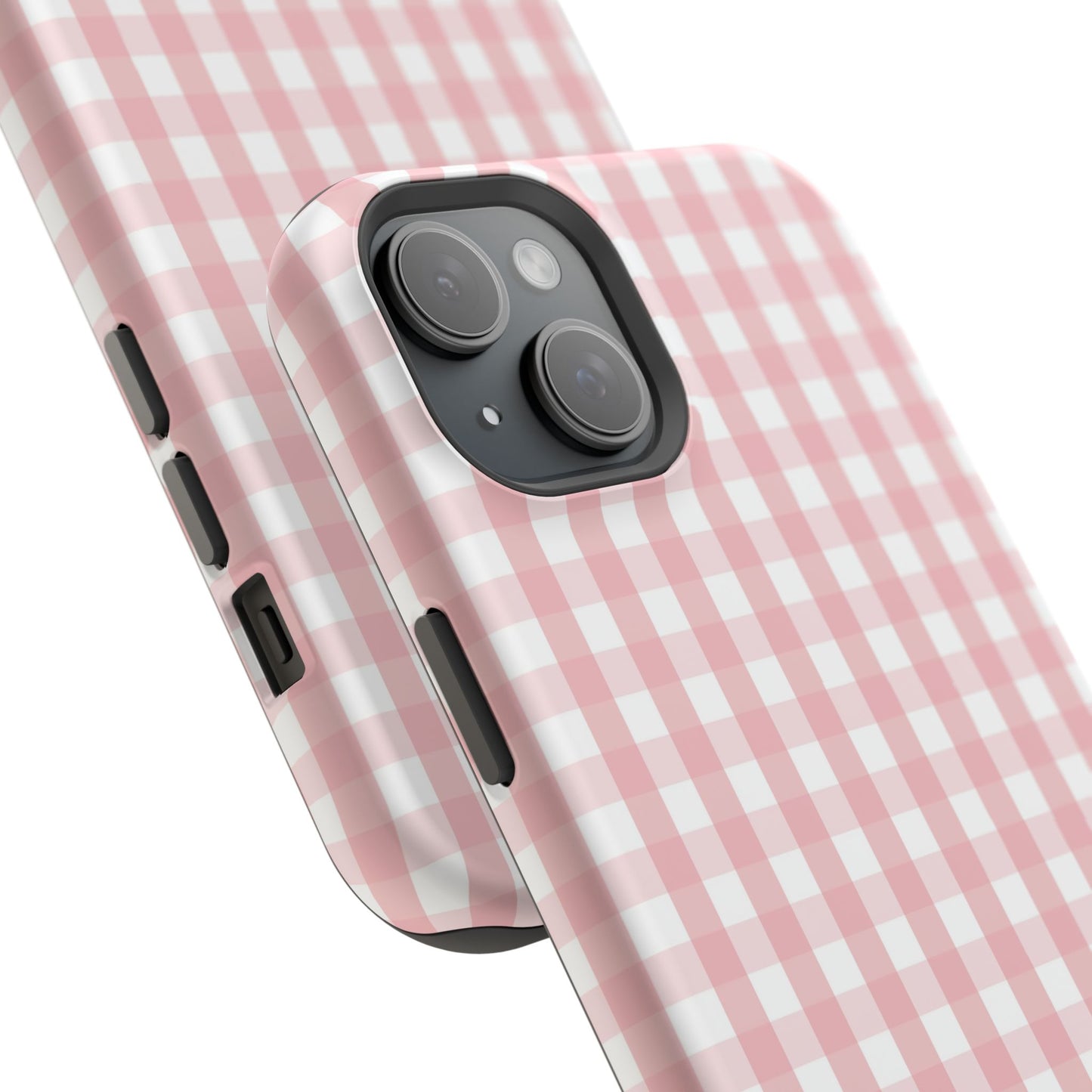 Impact-Resistant Cases -Pink Gingham