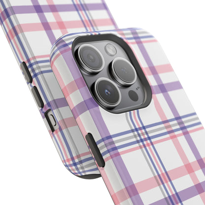 Impact-Resistant Cases - Spring Plaid Pink Purple