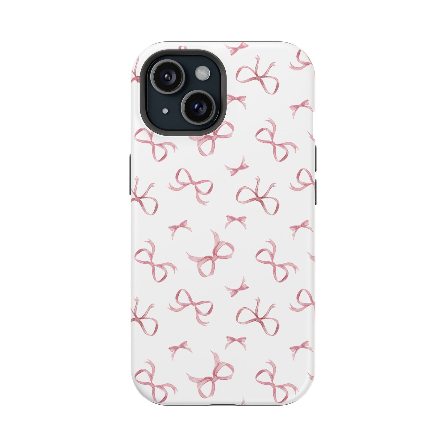 Impact-Resistant Phone Case - Coquette Bows Pink