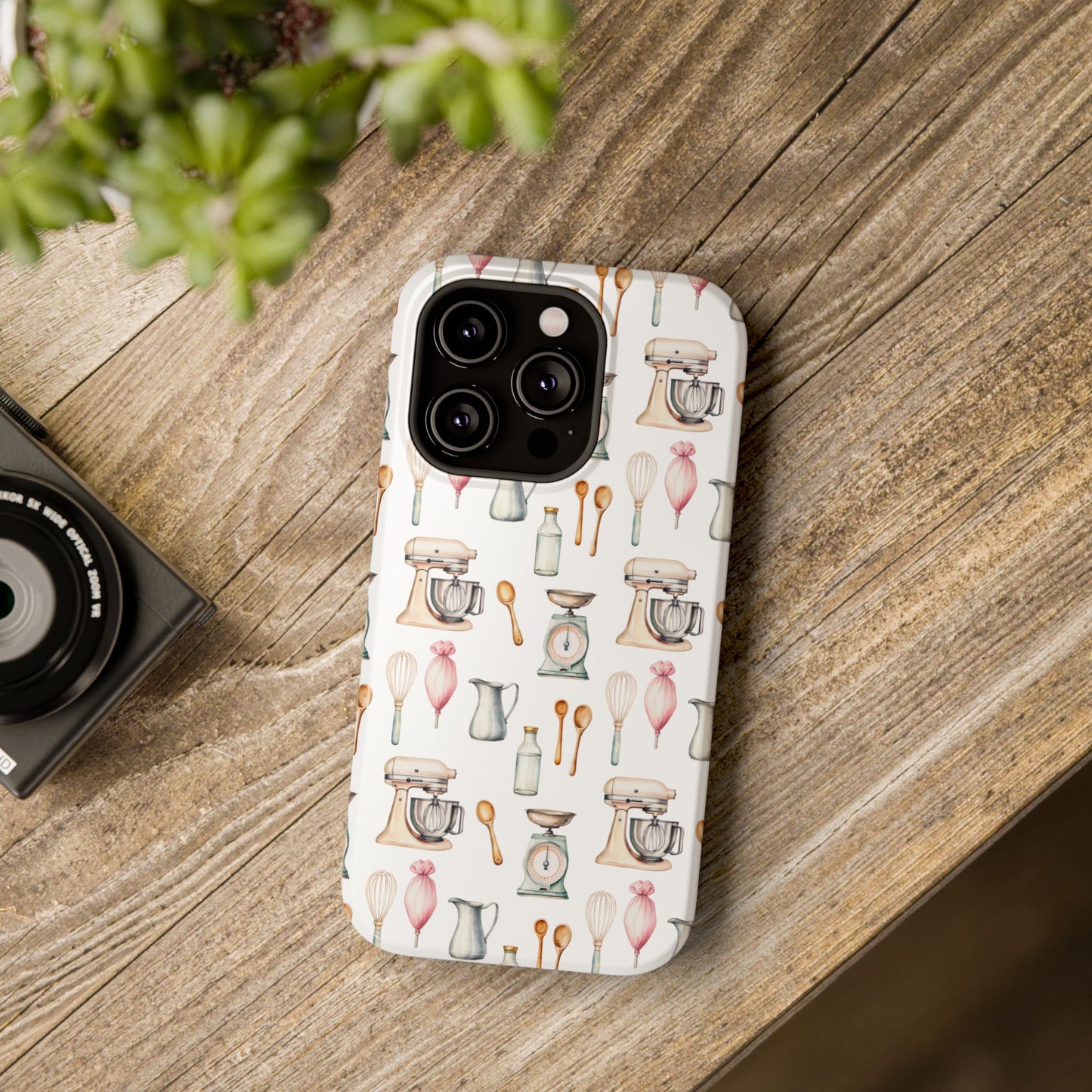 Impact-Resistant Phone Case- Watercolor Baker