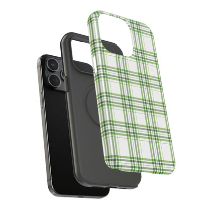 Impact-Resistant Phone Case -St. Patrick's Day Plaid