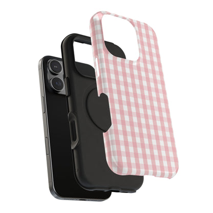 Impact-Resistant Cases -Pink Gingham