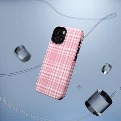 Impact-Resistant Phone Case - Easter Plaid Pink