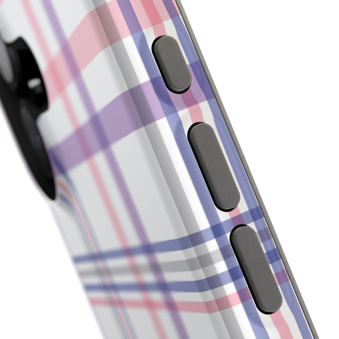 Impact-Resistant Cases - Spring Plaid Pink Purple