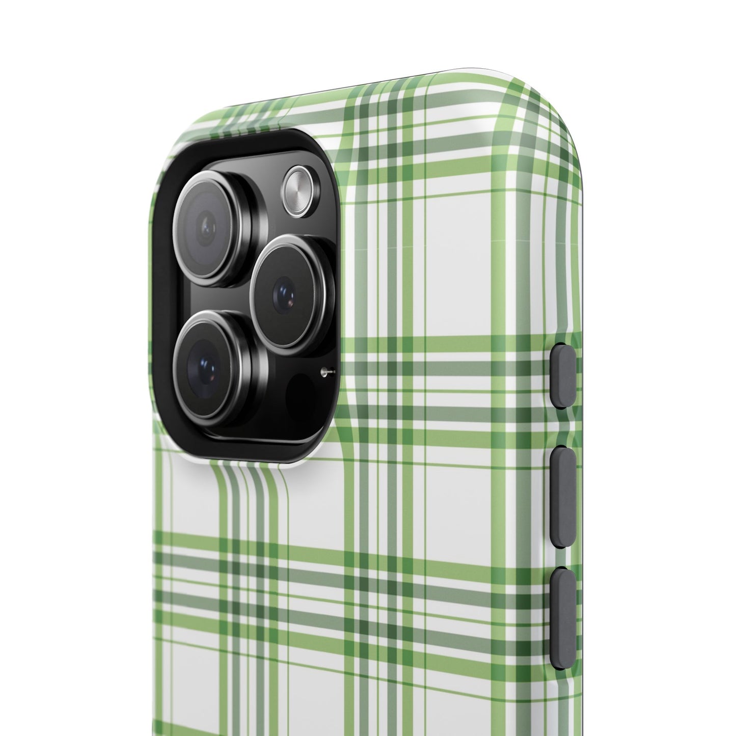 Impact-Resistant Phone Case -St. Patrick's Day Plaid