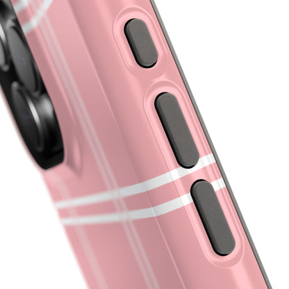 Impact-Resistant Phone Case -Girly Plaid