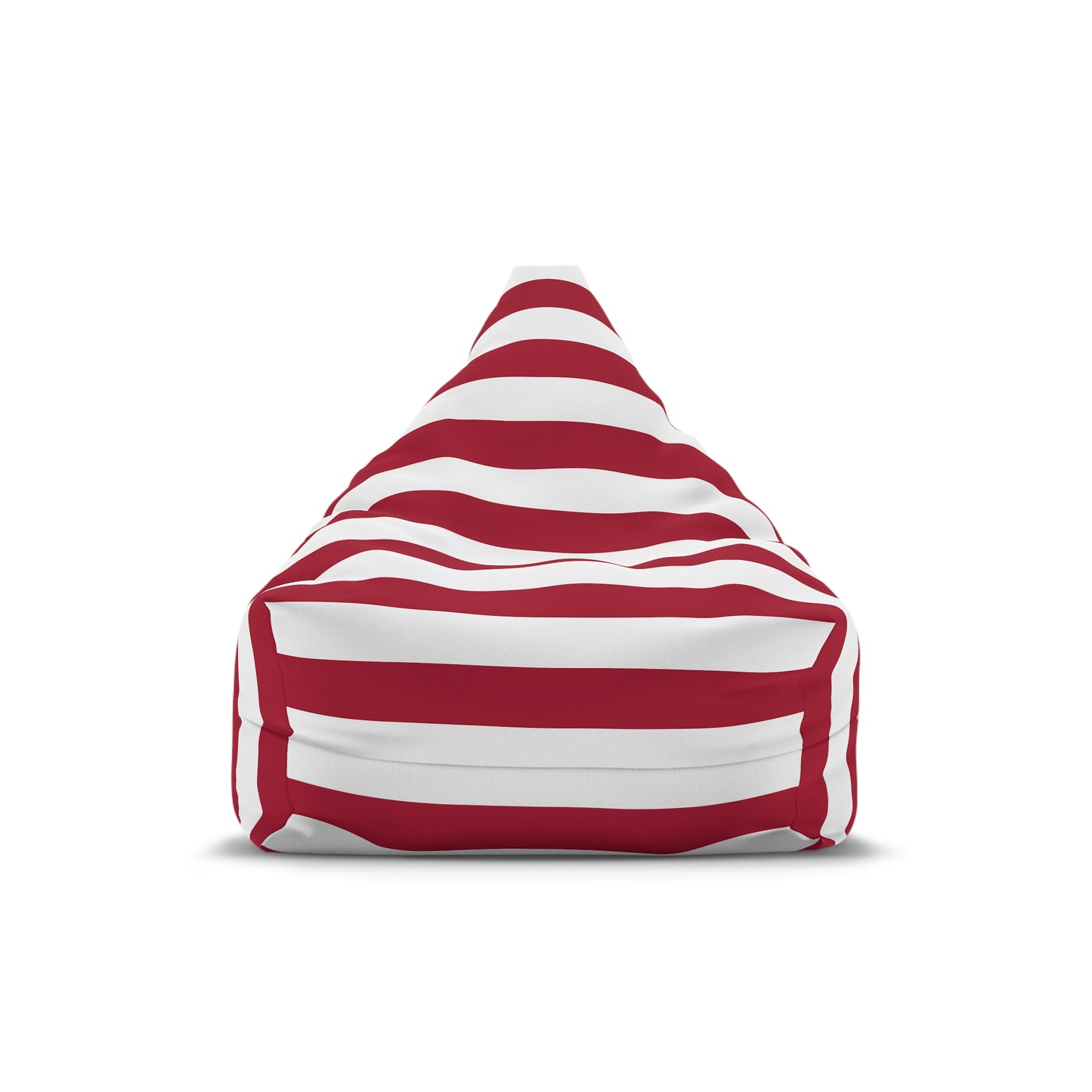 Nautical Stripe Red Bean Bag Chair Cover