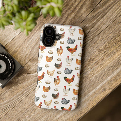 Impact-Resistant Phone Case - Chicken Love