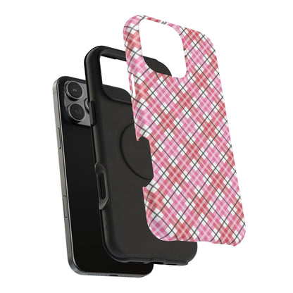 Impact-Resistant Phone Case - Valentine Plaid