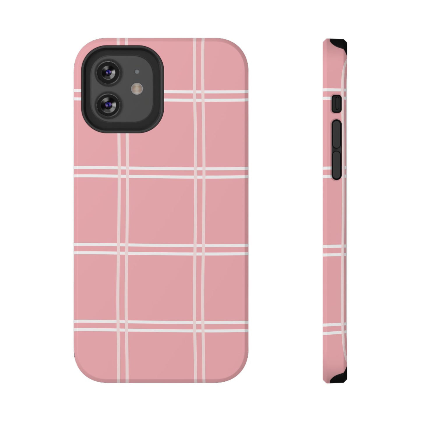 Impact-Resistant Phone Case -Girly Plaid