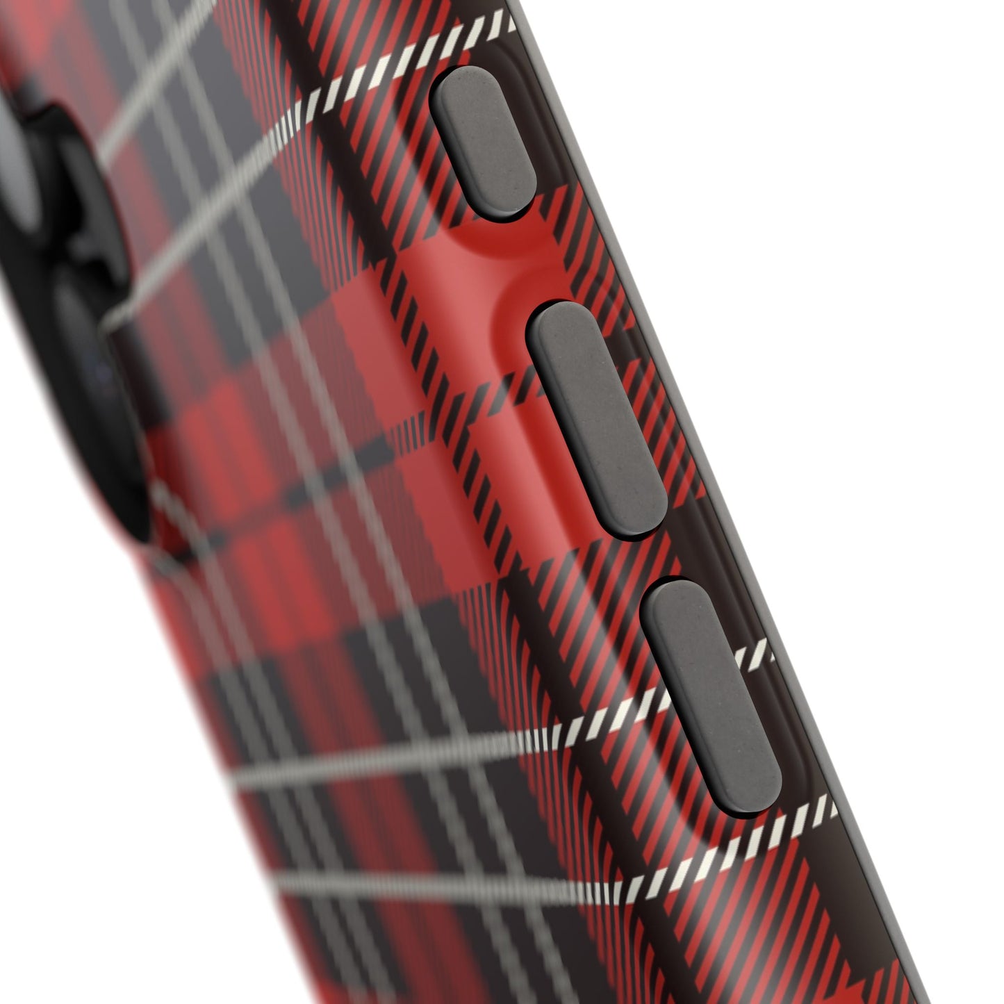 Impact-Resistant Phone Case- Christmas Tartan Plaid Red