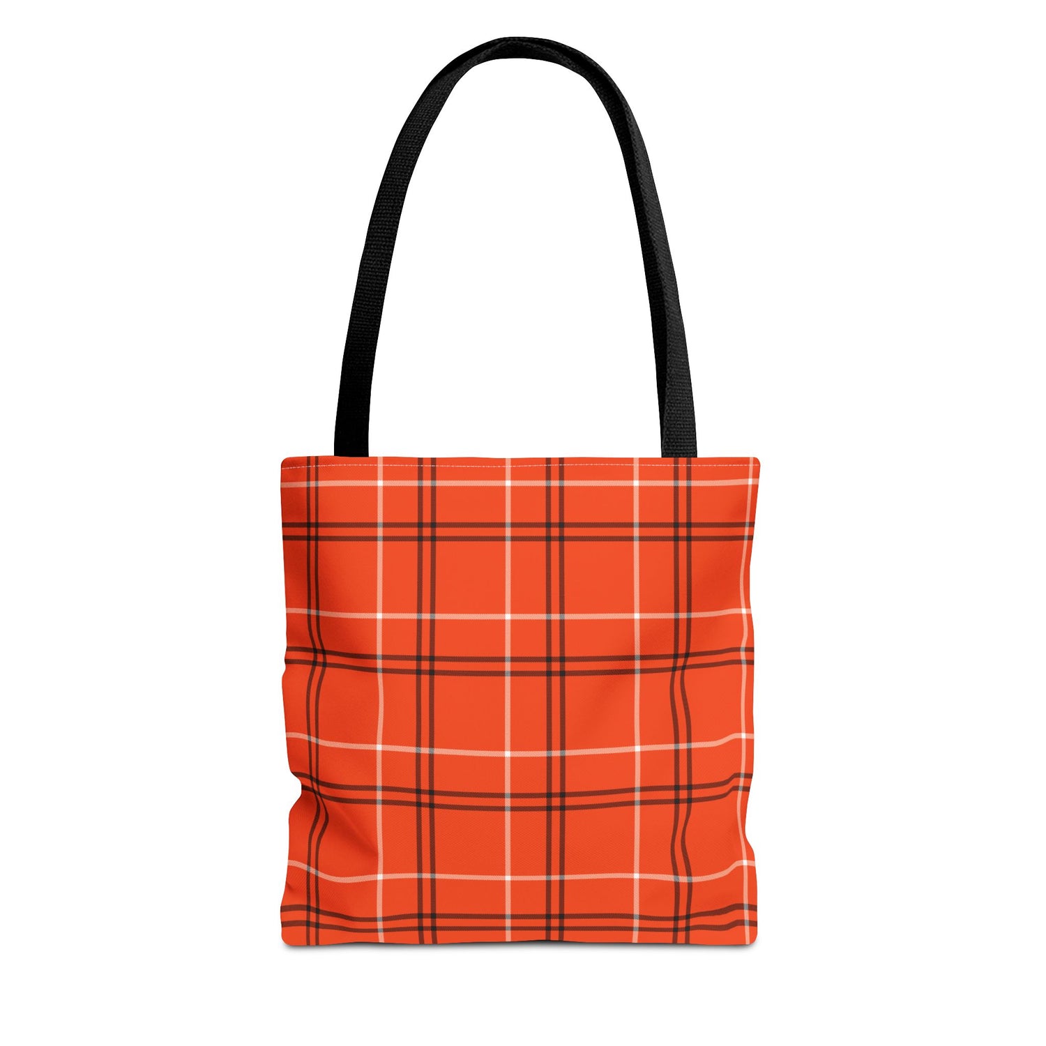 Tote Bag- Fall Orange Plaid