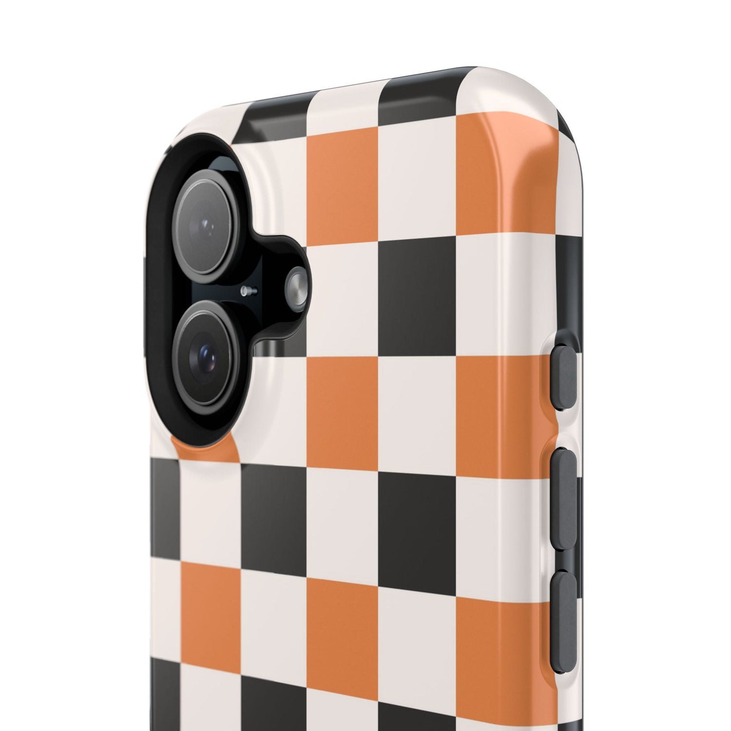 Trendy Halloween Checkerboard Phone Case | Impact-Resistant, iPhone, Samsung