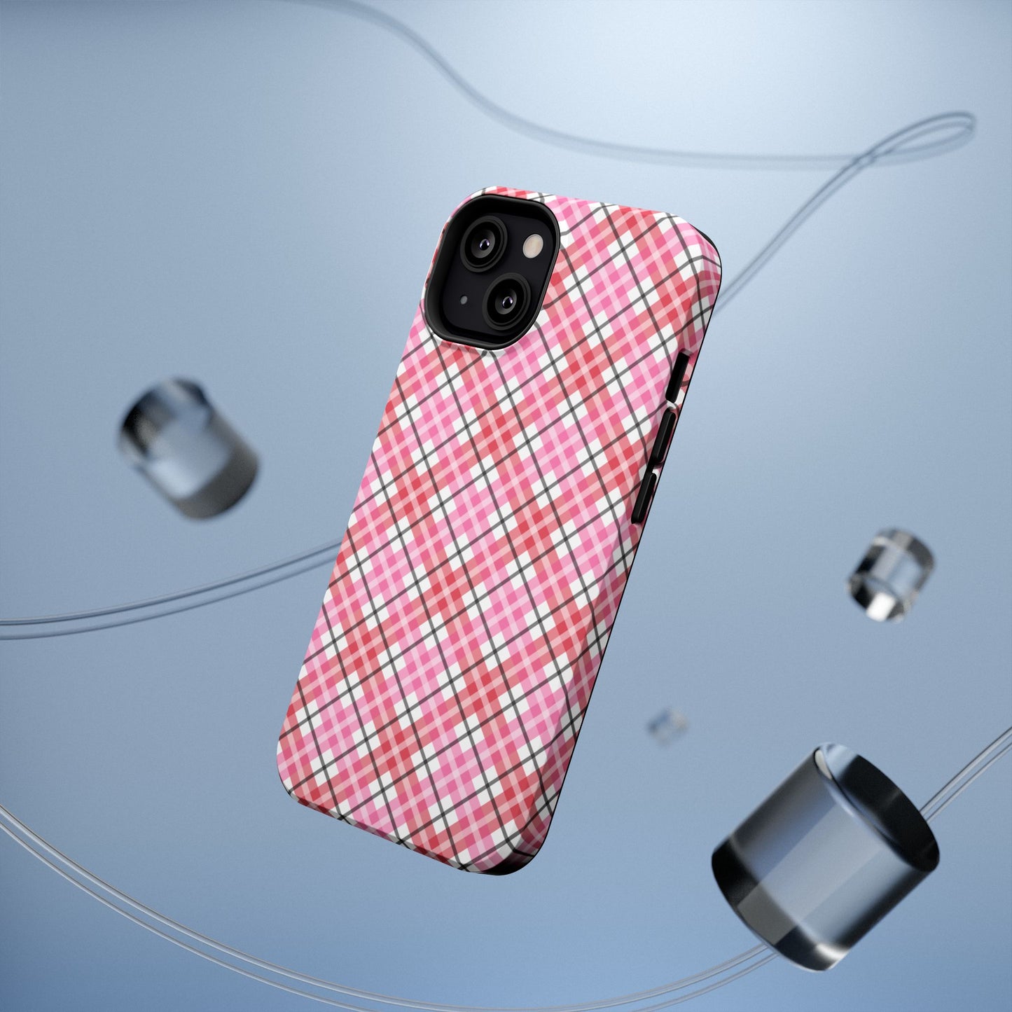 Impact-Resistant Phone Case - Valentine Plaid