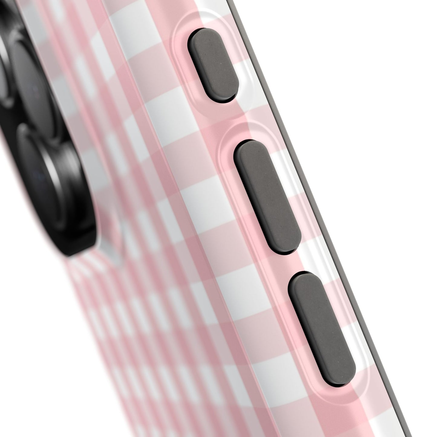 Impact-Resistant Cases -Pink Gingham