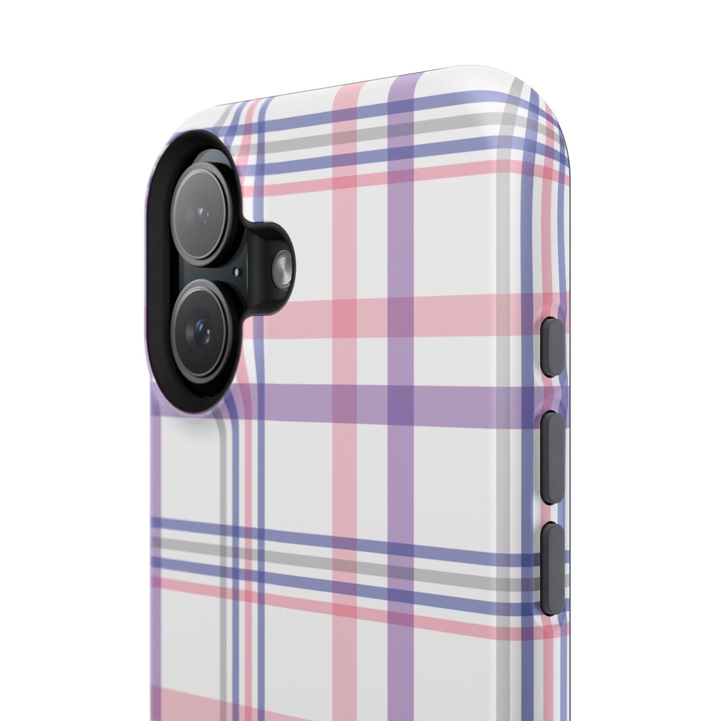 Impact-Resistant Cases - Spring Plaid Pink Purple