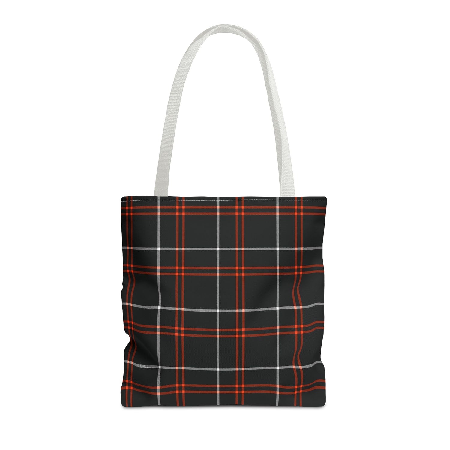 Tote Bag Fall Black Plaid