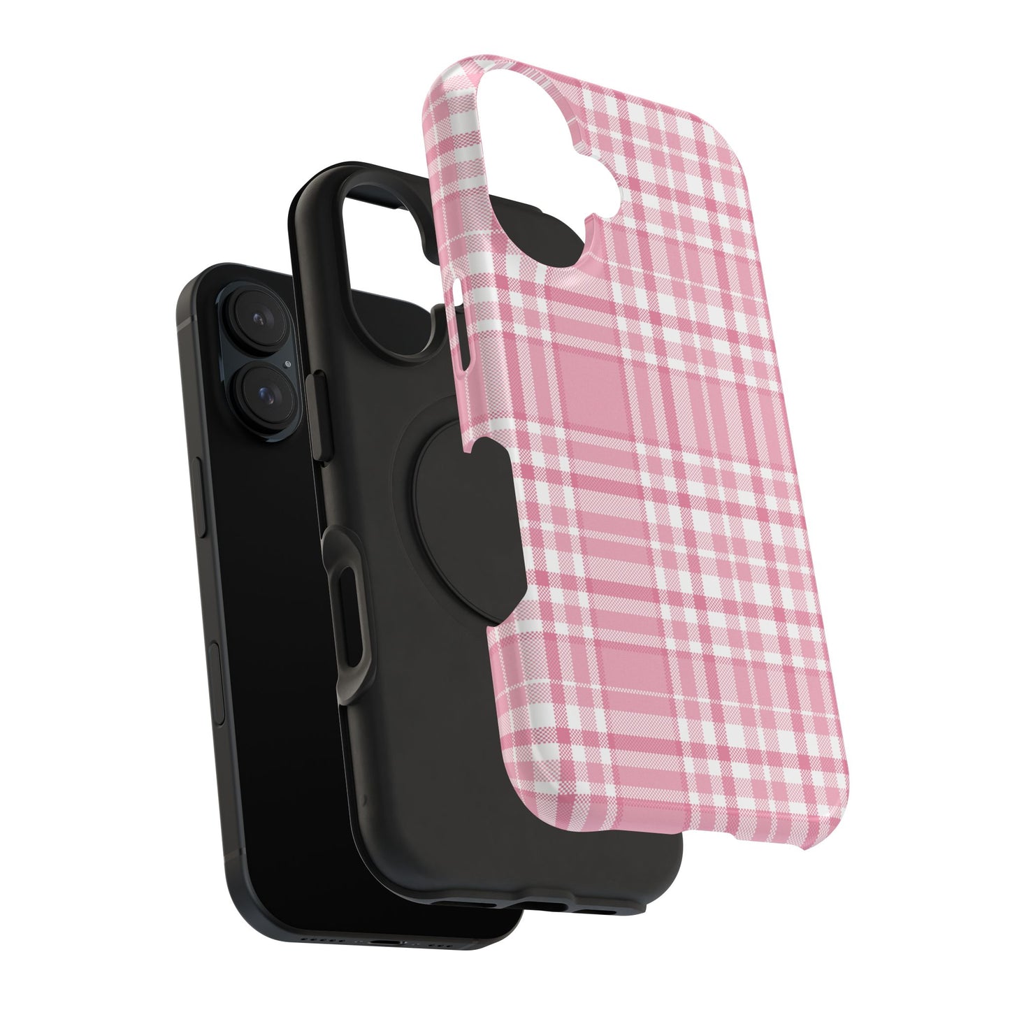 Impact-Resistant Phone Case - Easter Plaid Pink