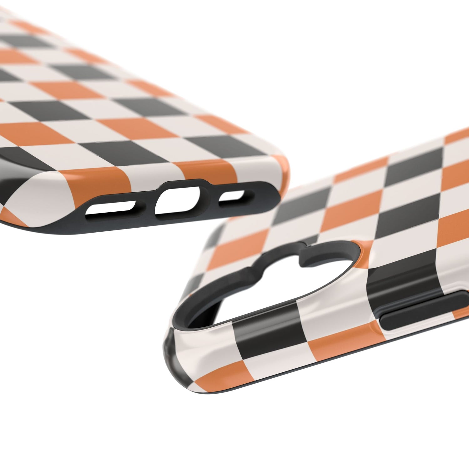 Trendy Halloween Checkerboard Phone Case | Impact-Resistant, iPhone, Samsung