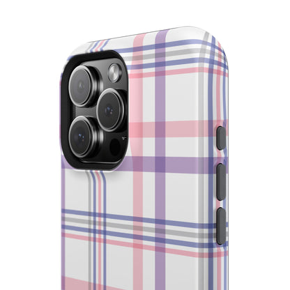 Impact-Resistant Cases - Spring Plaid Pink Purple