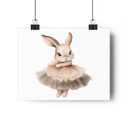 Giclée Art Print Watercolor Ballerina Bunnies 2