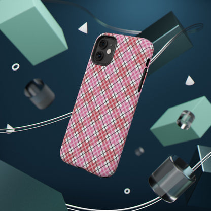 Impact-Resistant Phone Case - Valentine Plaid