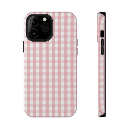 Impact-Resistant Cases -Pink Gingham