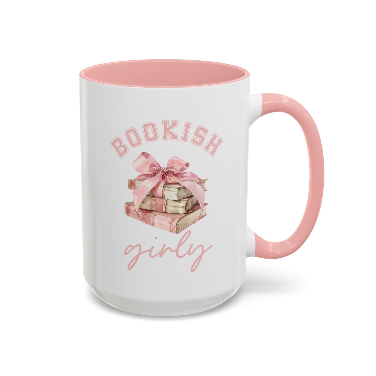 Accent Coffee Mug (11, 15oz)- Bookish Girly