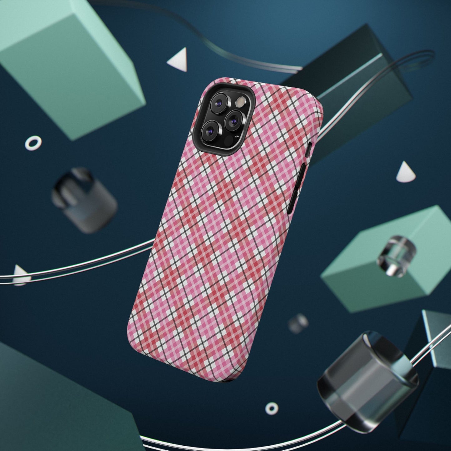 Impact-Resistant Phone Case - Valentine Plaid