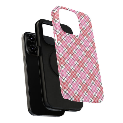 Impact-Resistant Phone Case - Valentine Plaid