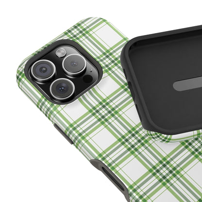 Impact-Resistant Phone Case -St. Patrick's Day Plaid