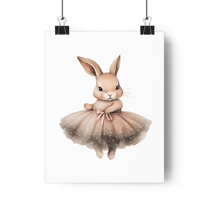 Giclée Art Print Watercolor Ballerina Bunnies 3