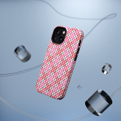 Impact-Resistant Phone Case - Valentine Plaid