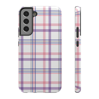 Impact-Resistant Cases - Spring Plaid Pink Purple