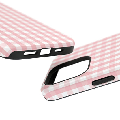 Impact-Resistant Cases -Pink Gingham