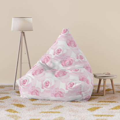 Watercolor Roses Bean Bag Chair Cover