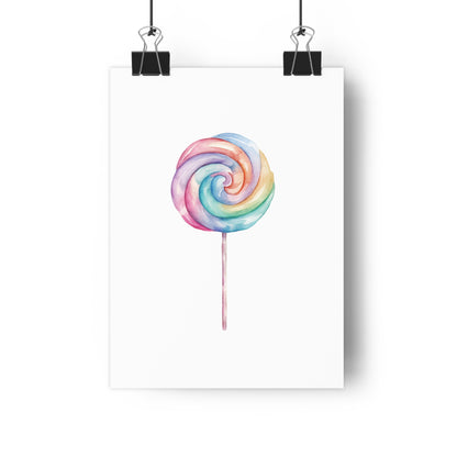 Giclée Art Print Watercolor Candy Land Lollipop